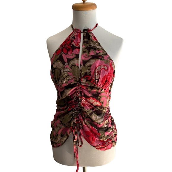 Free People Kyle Printed Halter Top S - Picture 5 of 8